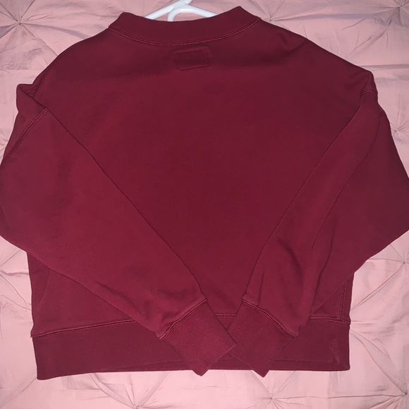 Maroon roots wide neck sweater - Picture 2 of 3